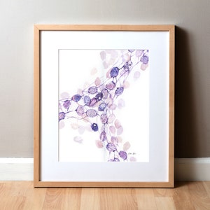 Lymph Nodes Mosaic Watercolor Print - Breast Cancer Painting - Breast Cancer Art - Histology Art