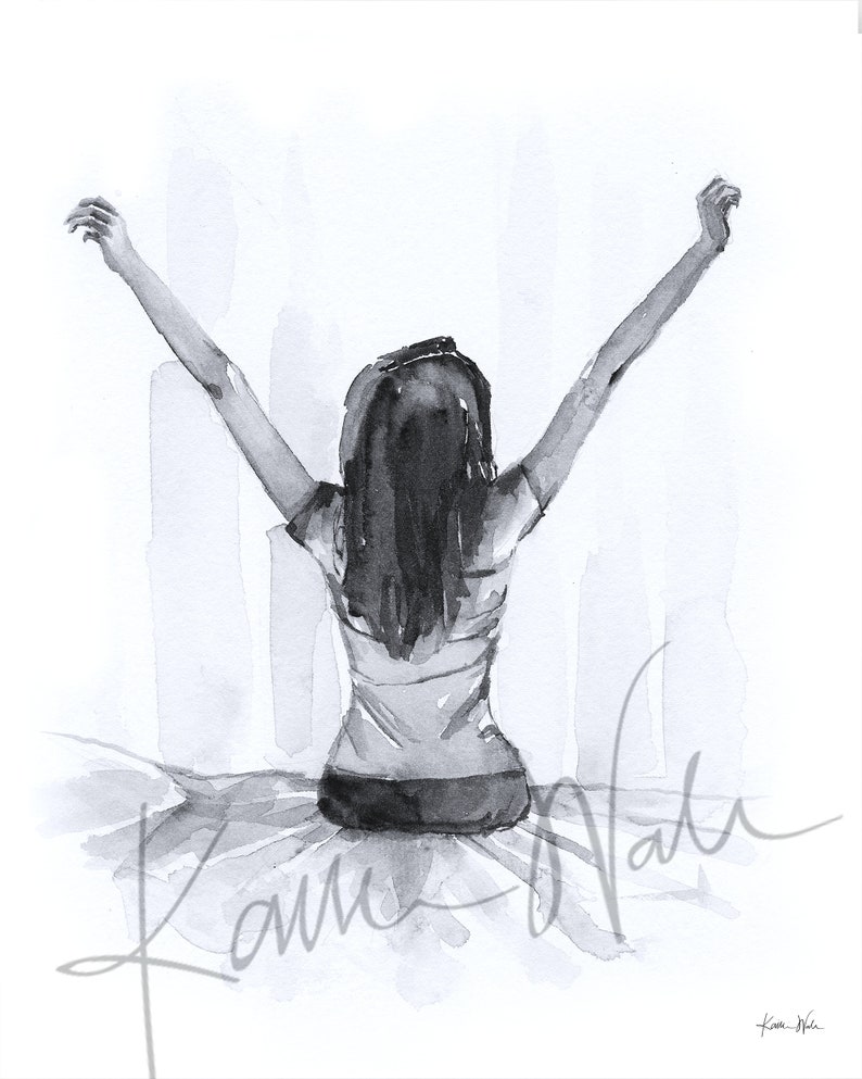 Well Rested Watercolor Print - Sleep Art - Sleep Study - Bedroom Art - Etsy