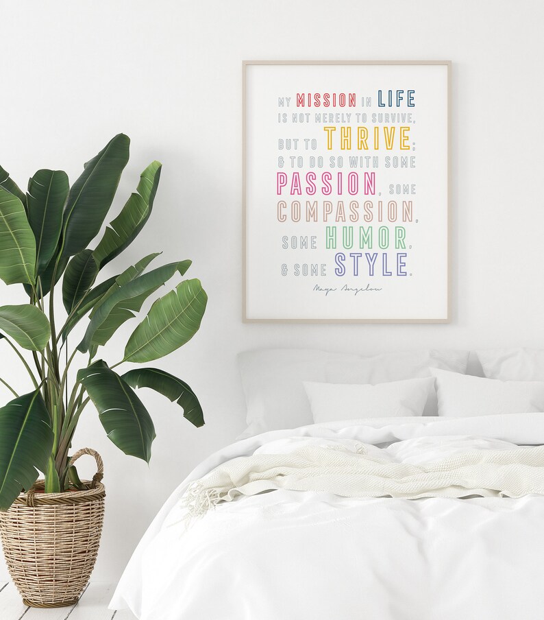 Maya Angelou Quote Printable Wall Art Digital Print - Etsy