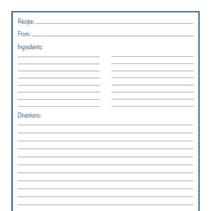 Recipe Binder Printable Bundle | Instant PDF Digital Download | Simply Designed | Type in Text Before Printing
