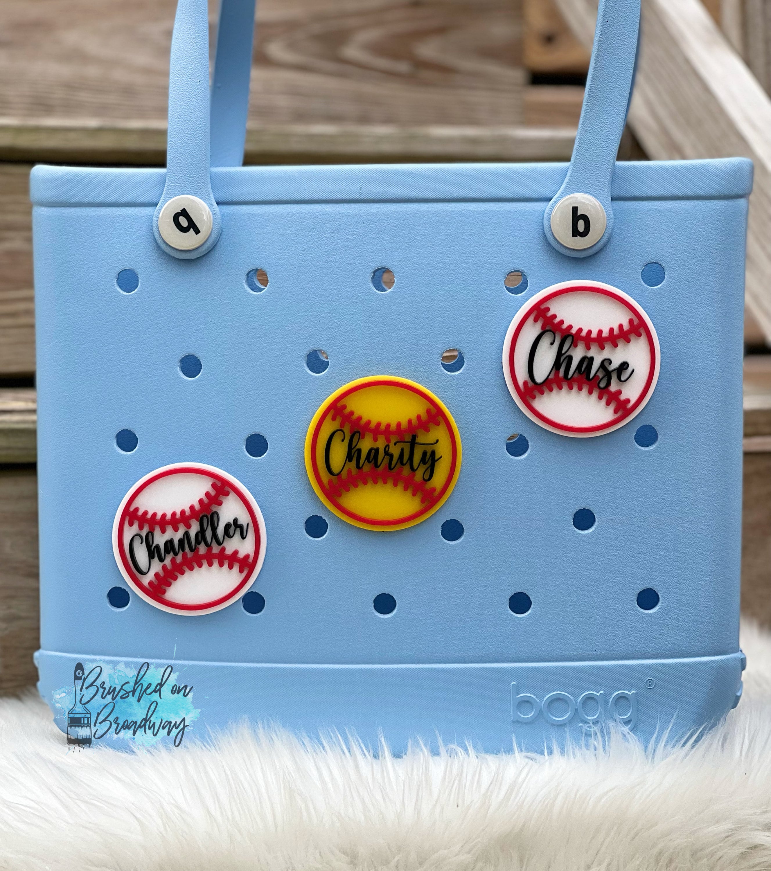 Baseball BOGG Bag Charm Softball BOGG Bag Charm Flush Mount Etsy