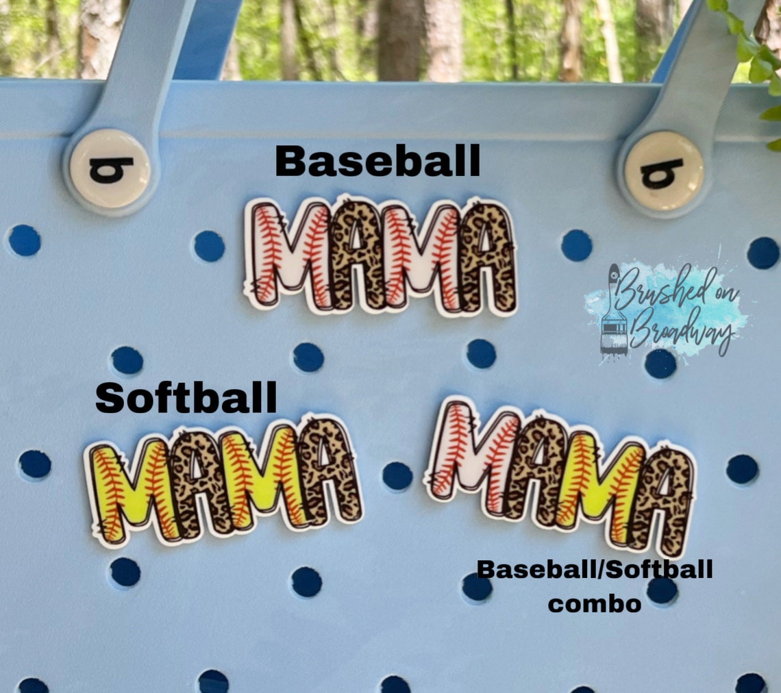 Baseball BOGG Bag Charm Softball BOGG Bag Charm Flush Mount Etsy