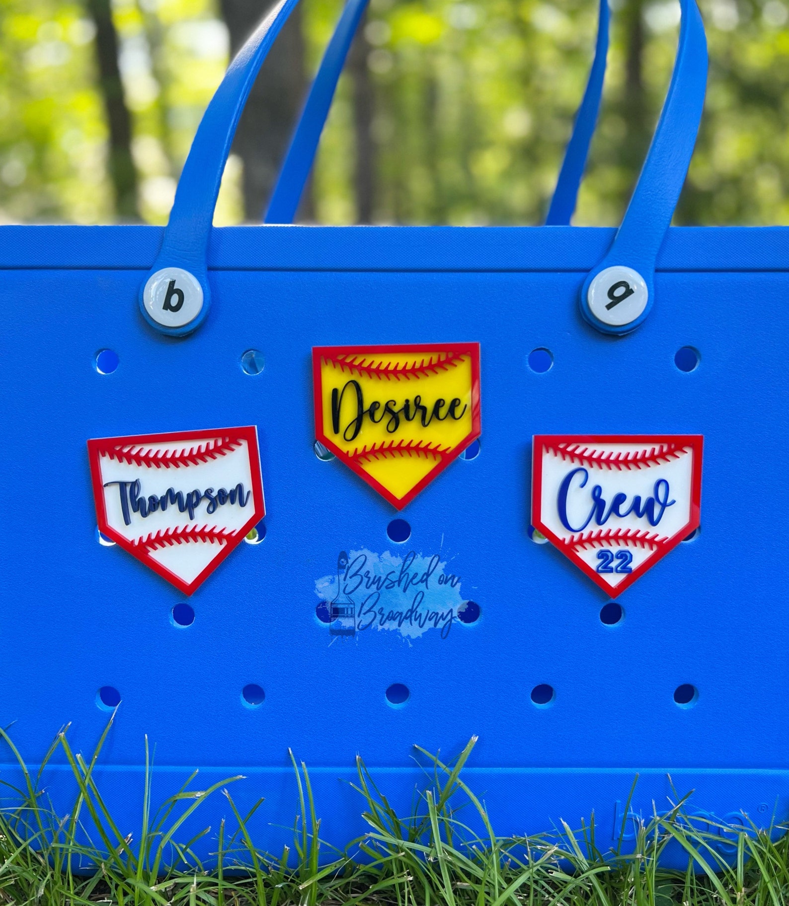 Baseball BOGG Bag Charm Softball BOGG Bag Charm Flush Mount Etsy