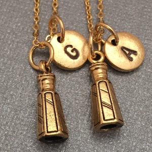 Best friend necklace, salt necklace, condiment necklace, bff necklace, sister, friendship jewelry, personalized, initial, monogram