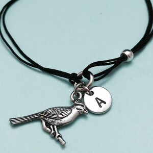 Cardinal cord bracelet, Cardinal charm bracelet, adjustable bracelet, charm bracelet, initial bracelet, monogram, personalized bracelet