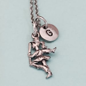 Baton twirler necklace, baton twirler charm, baton twirling, personalized necklace, initial necklace, initial charm, monogram