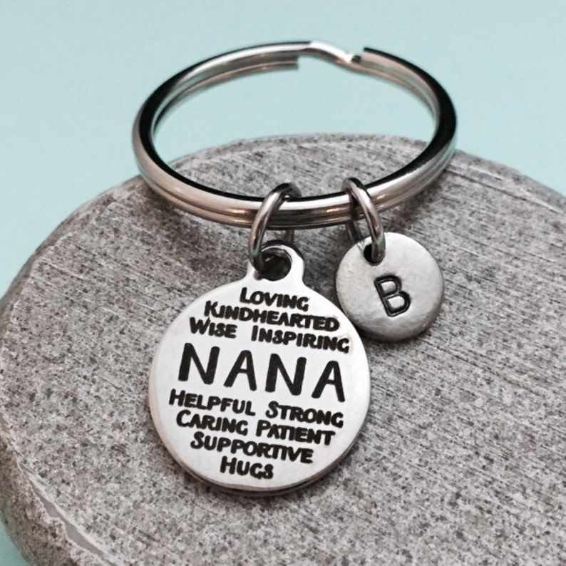 Nana keychain nana charm family keychain personalized Etsy