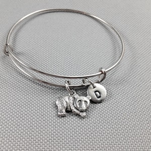 Grizzly bear Panda Armband, tierischen Armband, personalisierte Bracelelt, Panda Schmuck, Armreif, anfängliche Armband