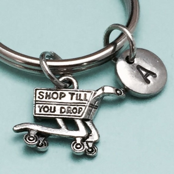 Shopping cart keychain shopping cart charm shopping Etsy