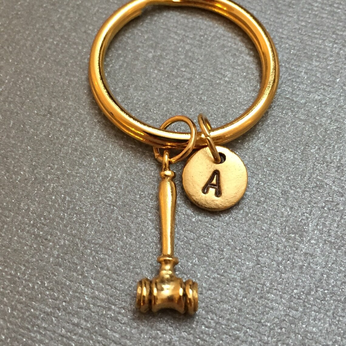 Gavel keychain gavel charm mallet keychain personalized Etsy