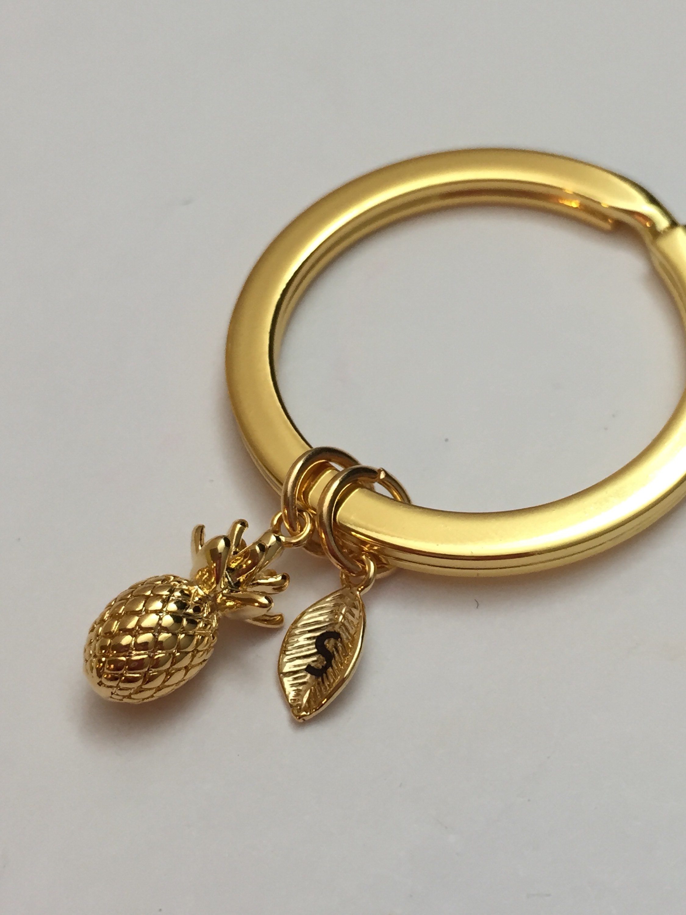 Pineapple keychain pineapple charm fruit keychain Etsy