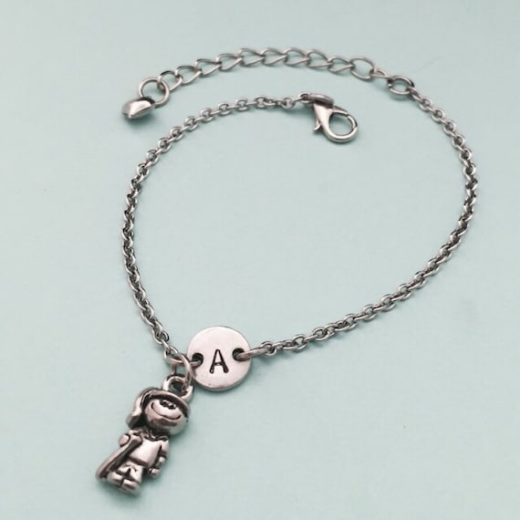 Softball Girl Charm Bracelet, Softball Girl Charm, Adjustable