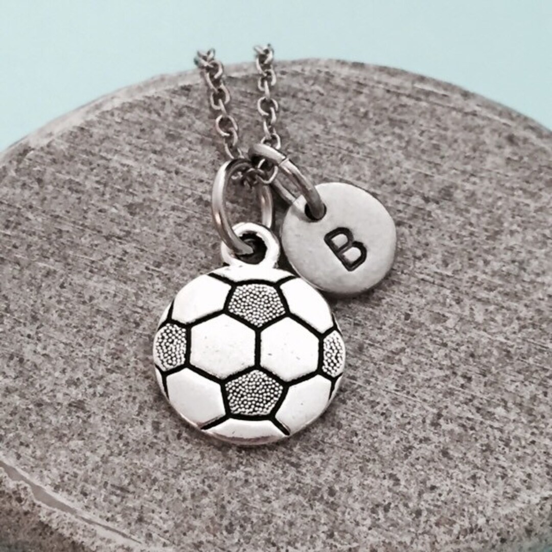 Soccer Charm Slver Soccer Ball Necklace Sports Jewelry | Etsy-809928