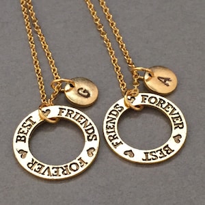 Best friends jewelry, best friends necklace, friends jewelry, bff necklace, friendship jewelry, friends, personalize necklace, initial charm