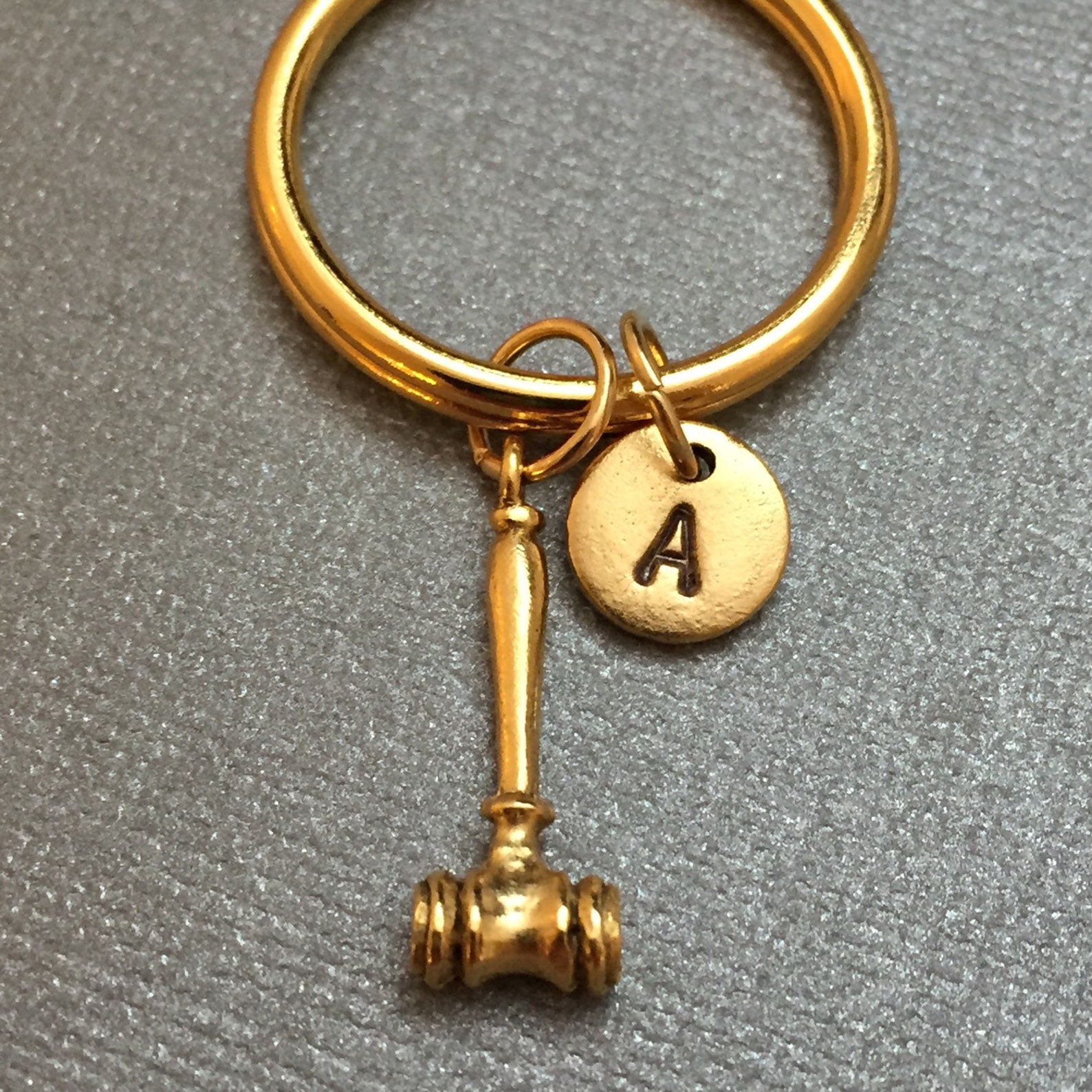 Gavel Keychain Gavel Charm Mallet Keychain Personalized Etsy