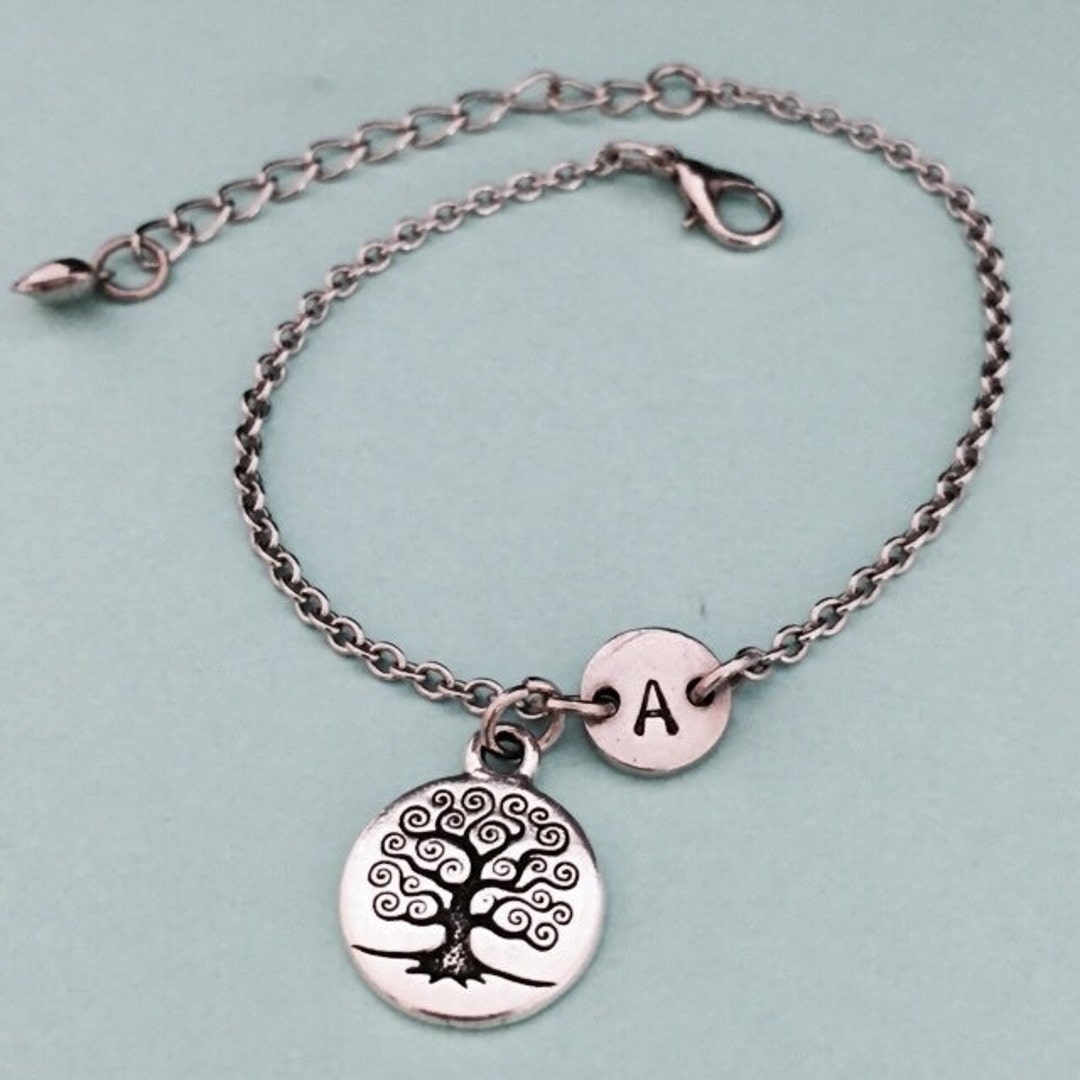 Tree of Life Charm Bracelet, Tree of Life Charm, Adjustable Bracelet ...