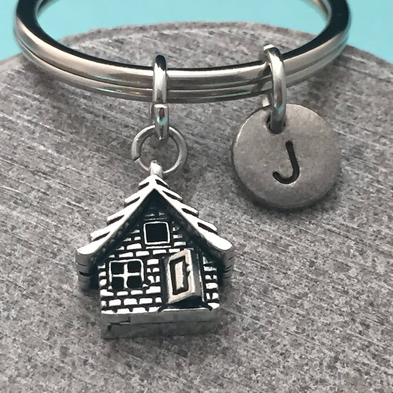House keychain house charm home keychain personalized Etsy