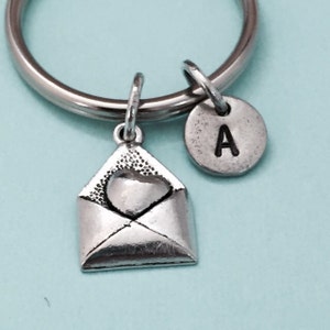 Chaveiro de carta de amor, pingente de carta de amor, chaveiro de amor, chaveiro personalizado, chaveiro inicial, pingente inicial, personalizado, monograma