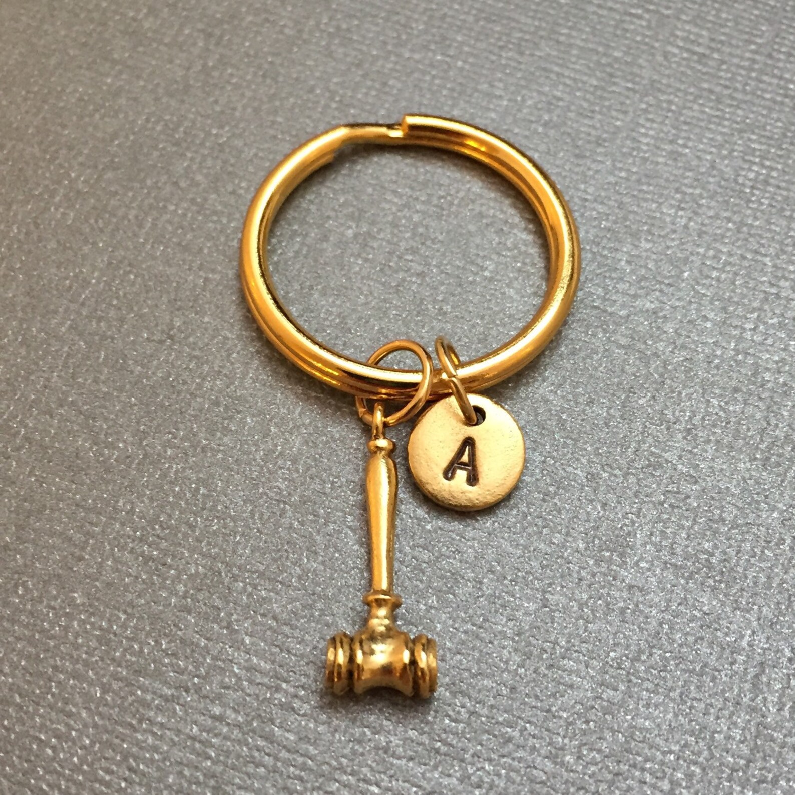 Gavel Keychain Gavel Charm Mallet Keychain Personalized Etsy