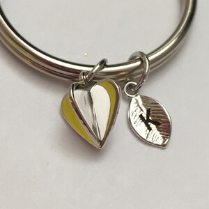 3D heart keychain, heart charm, love keychain, personalized keychain, initial keychain, customized keychain, monogram