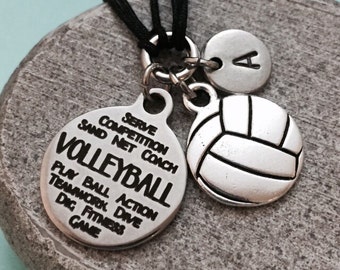 Volleyball cord bracelet, volleyball charm bracelet, adjustable bracelet, charm bracelet, personalized bracelet, initial bracelet, monogram
