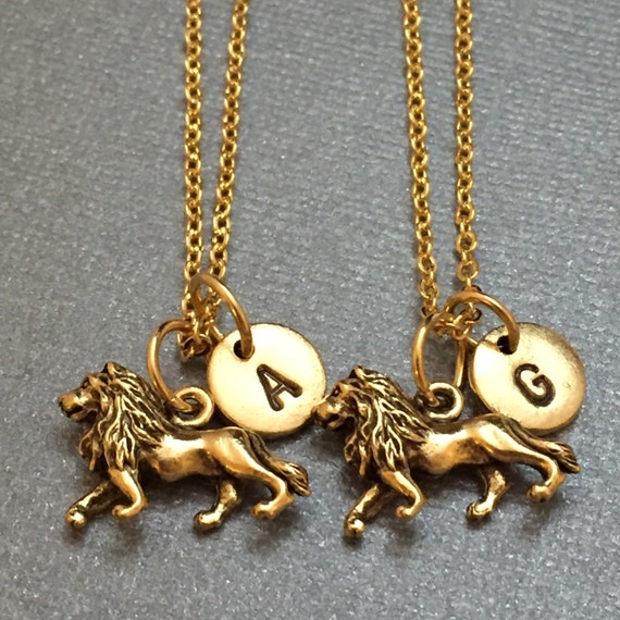 Buy Best Friend Necklace, Lion Necklace, Animal Necklace, Bff