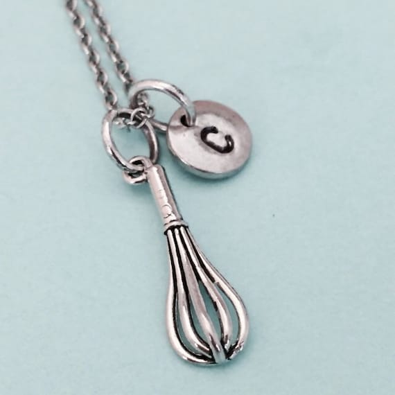 Kitchen Whisk Charm Sterling Silver Whisk Charm for Necklace or Bracelet