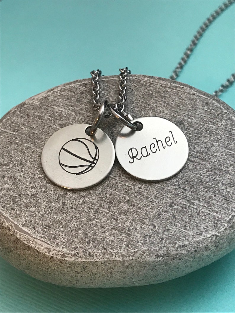 sports mom basketball team basketball mom gift Basketball necklace basketball fan gift basketball charm personalized basketball player