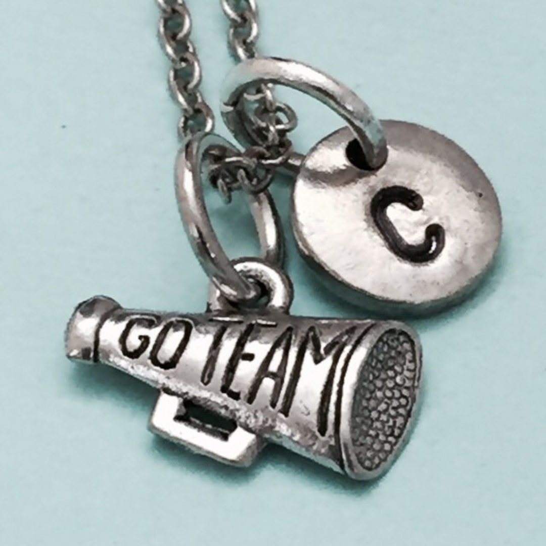 Megaphone Necklace Megaphone Charm Cheerleading Necklace Etsy UK