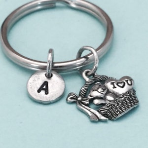 Teddy bear keychain, teddy bear charm, bear  keychain, bear charm, personalized keychain, intial keychain, customized, monogram