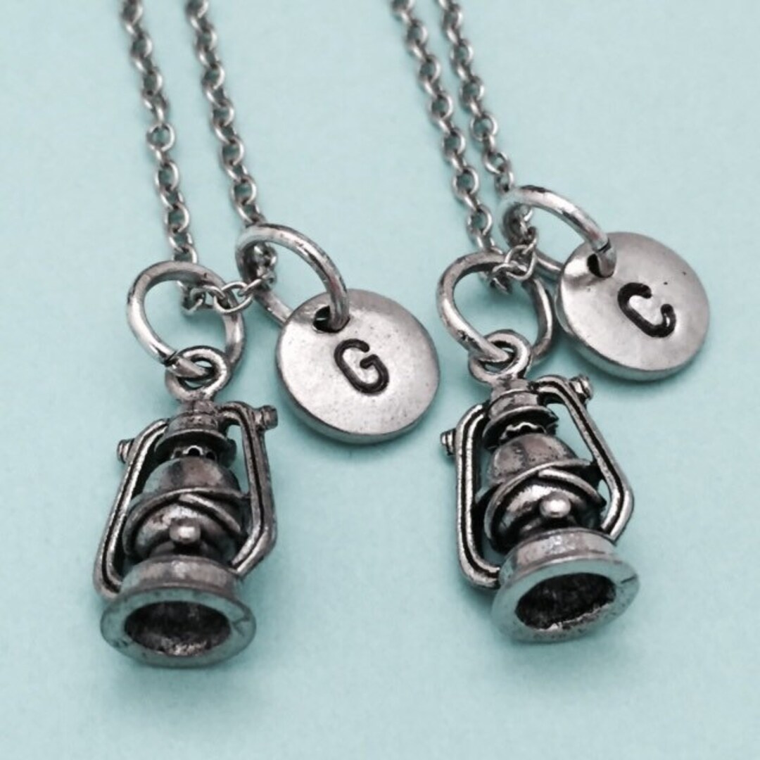 Best Friend Necklace, Lantern Necklace, Camping Necklace, Bff Necklace ...