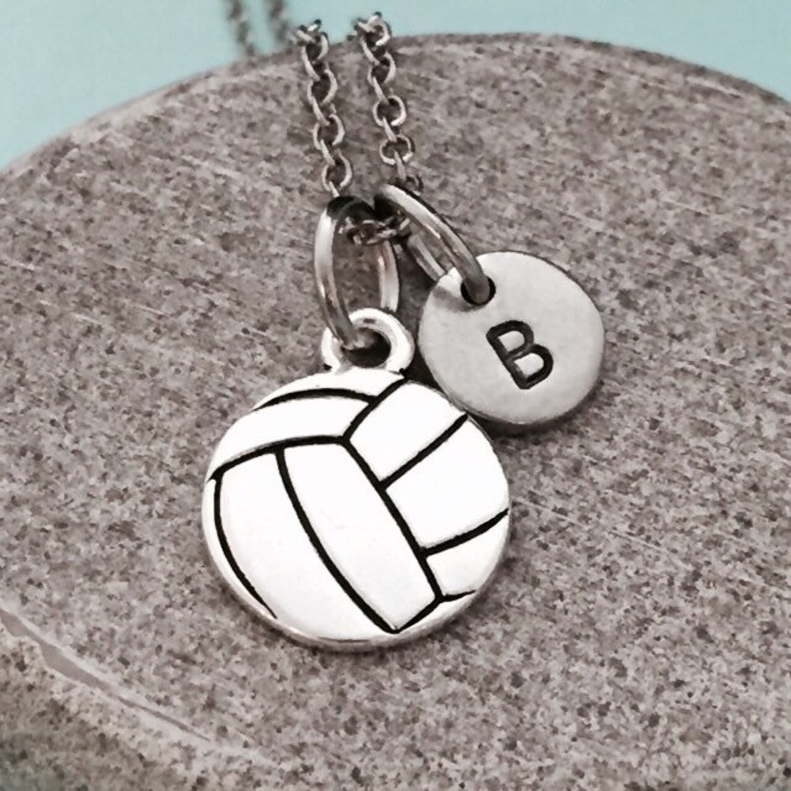 Volleyball necklace volleyball charm sports necklace Etsy