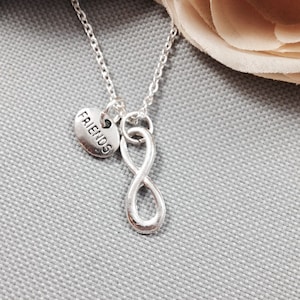 Best friends necklace, infinity necklace, friendship necklace, bff necklace, gift for friend