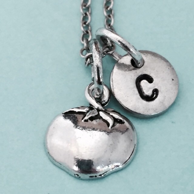 Tomato Necklace Tomato Charm Food Necklace Personalized Etsy
