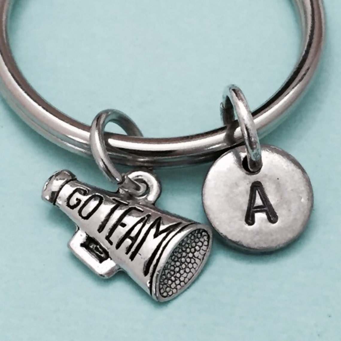Megaphone Keychain Megaphone Charm Cheerleading Keychain Etsy