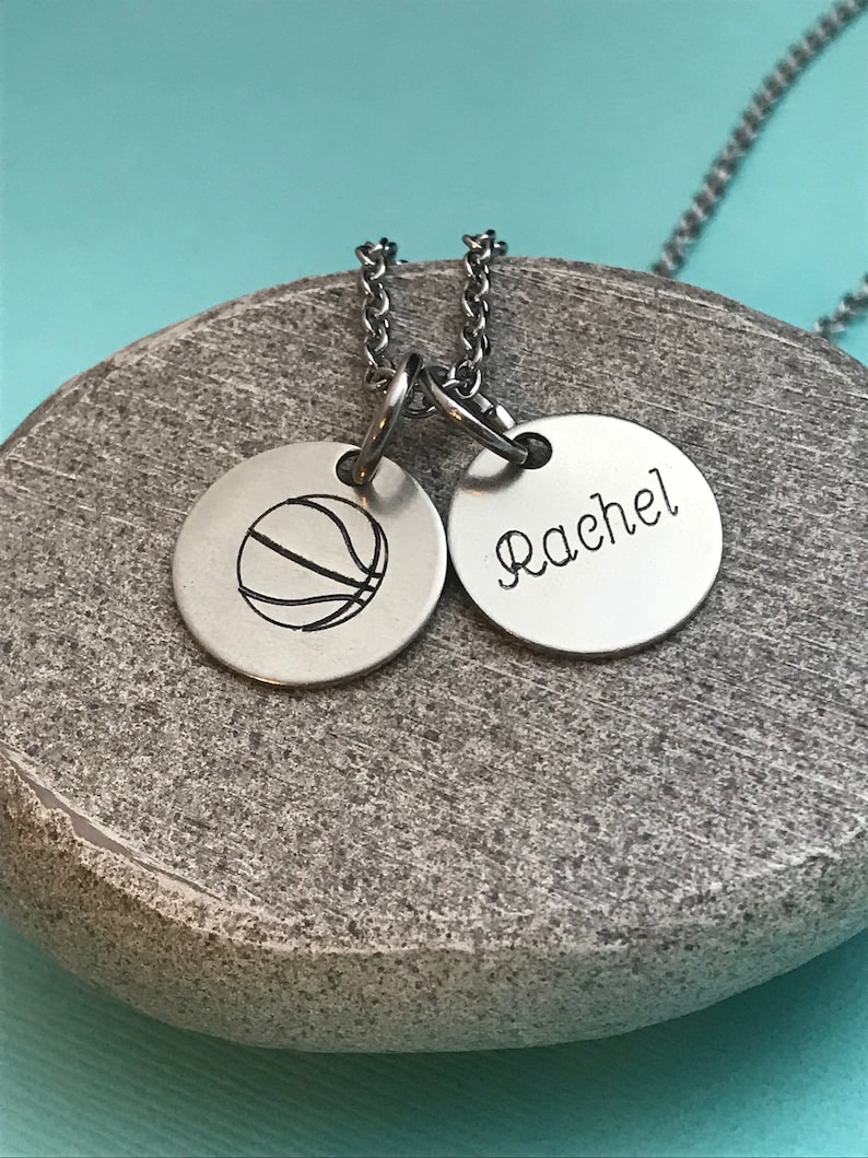 sports mom basketball team basketball mom gift Basketball necklace basketball fan gift basketball charm personalized basketball player