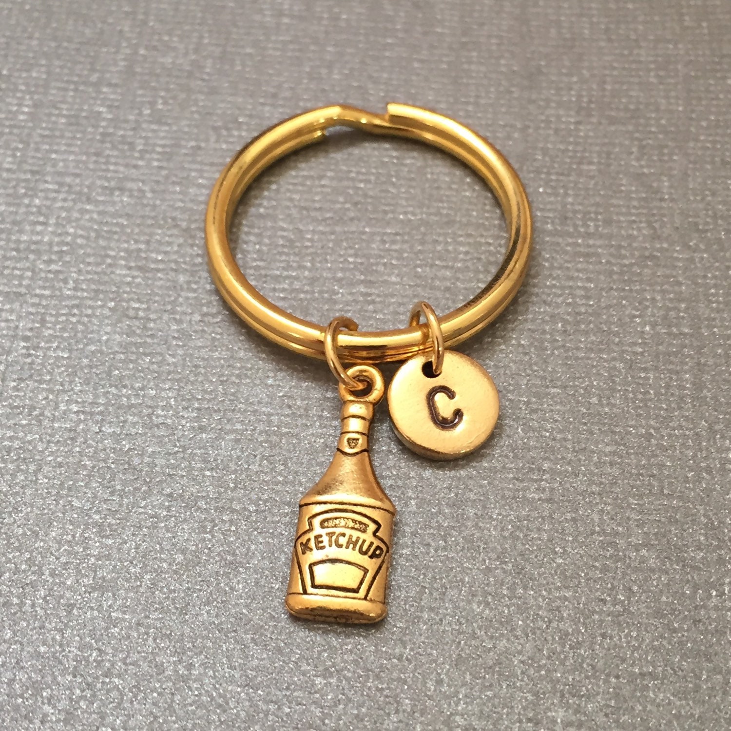 Ketchup keychain ketchup charm condiment keychain | Etsy