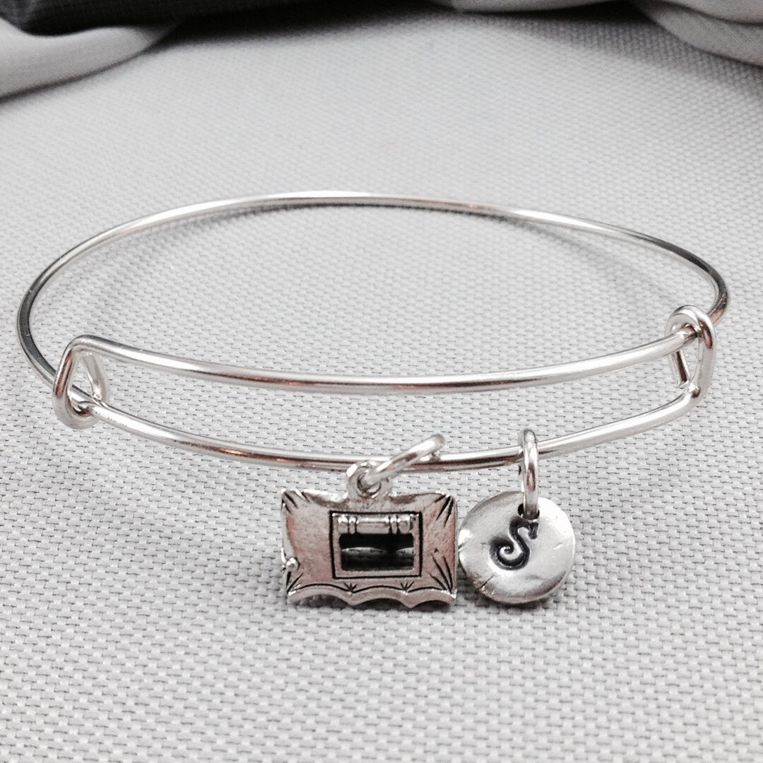 Tent Bangle Bracelet, Camping Bracelet, Camping Tent Bracelet