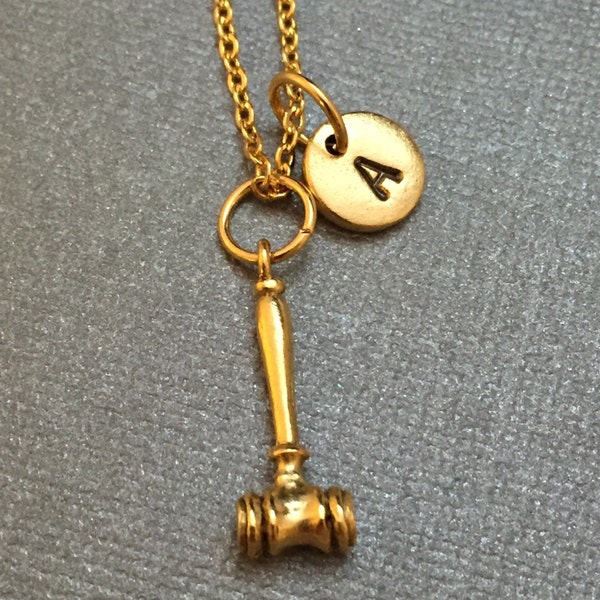 Gavel Necklace Etsy