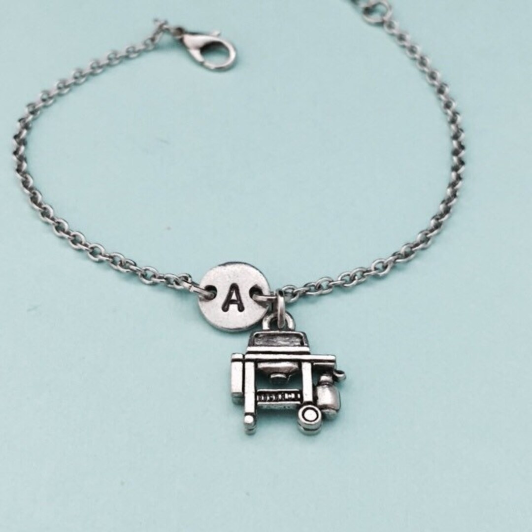 Grill Charm Bracelet Grill Charm Adjustable Bracelet Etsy