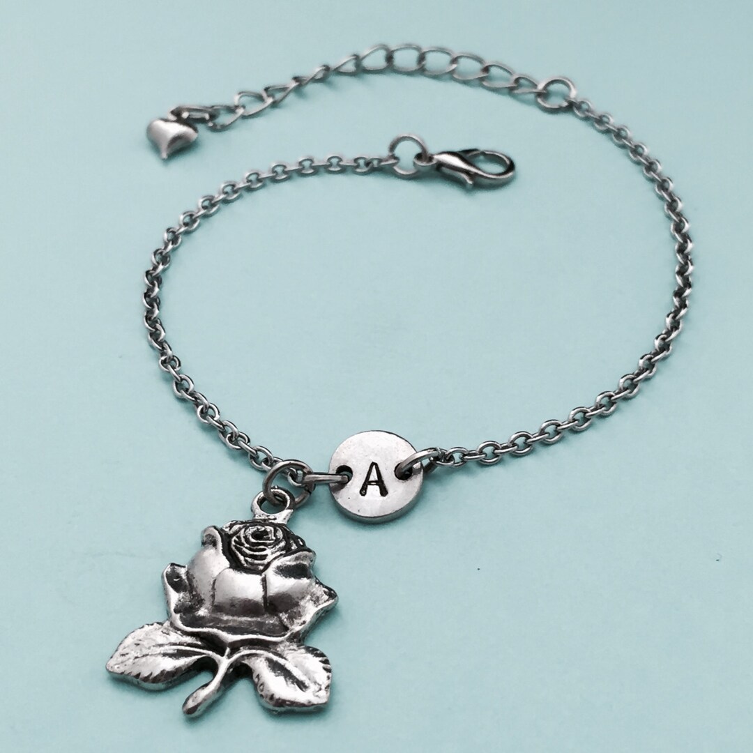 Rose charm bracelet Clearance