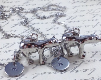 Collar de oso polar, mejor collar amigo, collar de la amistad, collar personalizado, collar bff, oso de collar, collar de animal