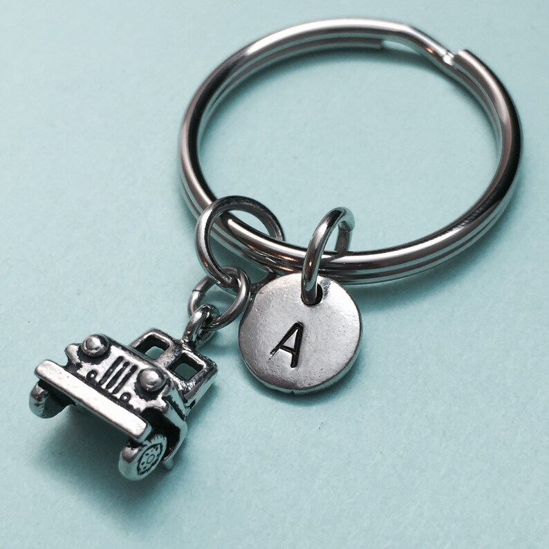 Jeep Keychain Jeep Charm Vehicle Keychain Personalized Etsy