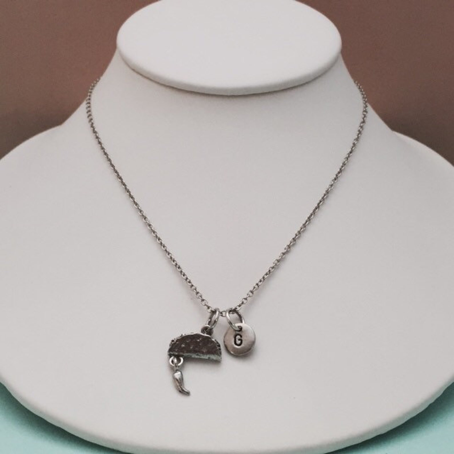 Taco Necklace Food Necklace Taco Charm Food Jewelry Taco Etsy Australia