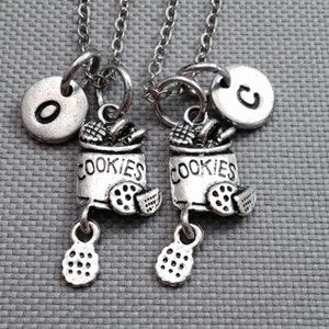 Best friend necklace, cookie necklace, personalized necklace, food necklace, bff necklace, friendship necklace, friend necklace