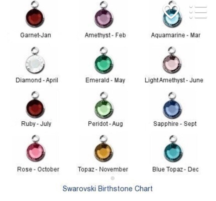 Add a swarovski birthstone charm