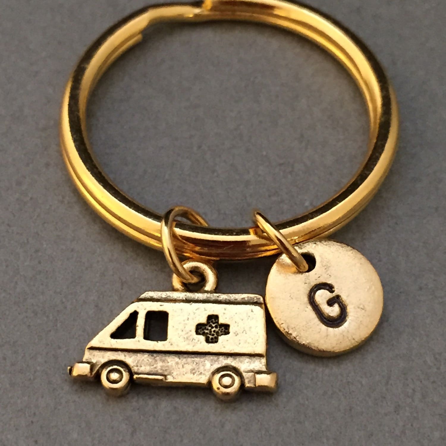 Ambulance Keychain Ambulance Charm EMS Keychain Etsy UK