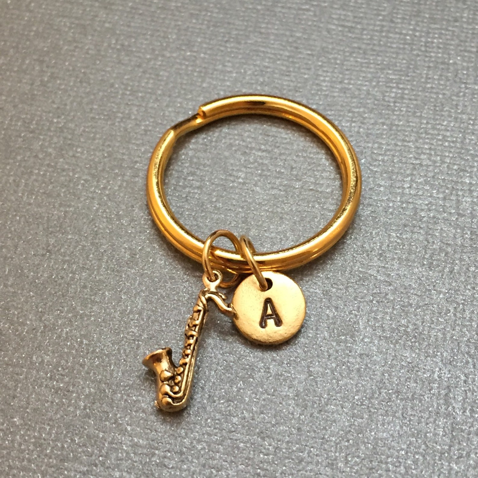 Saxophone Keychain Saxophone Charm Musical Instrument Etsy