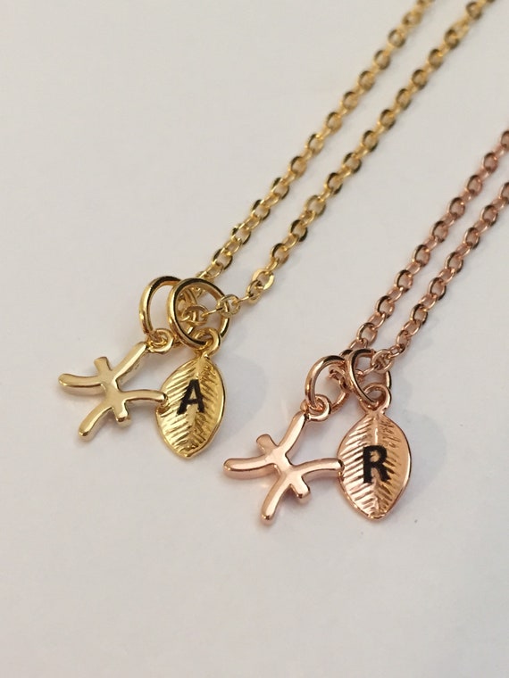 Pisces cheap charm necklace