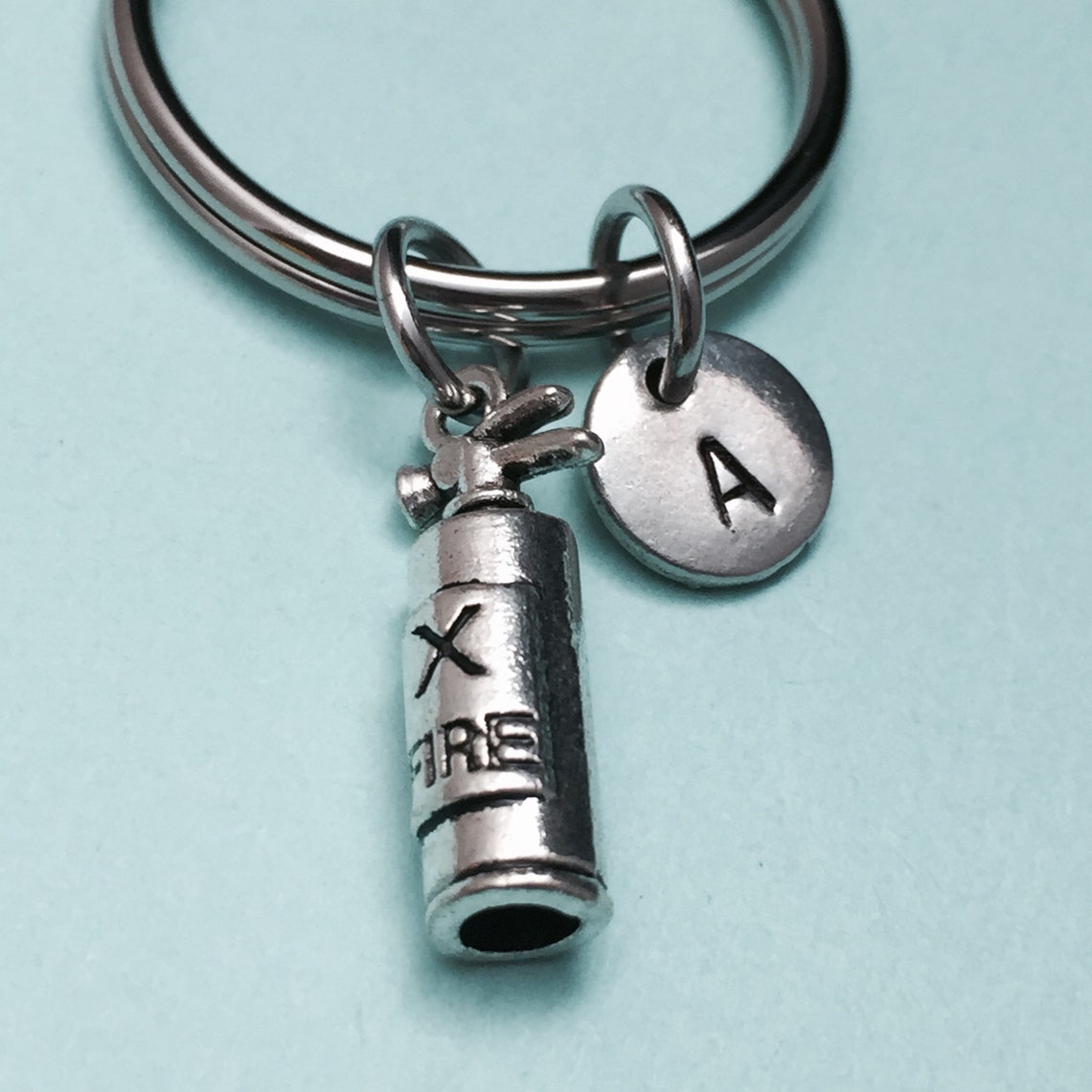 Fire Extinguisher Keychain Fire Extinguisher Charm Fireman Etsy